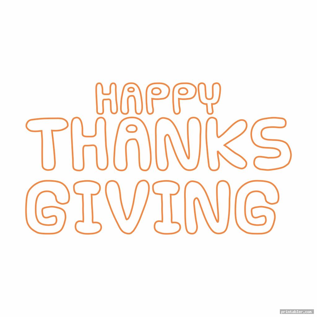 thanksgiving bubble letters printable image free