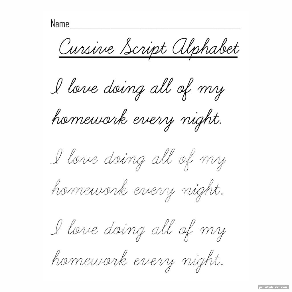 blank cursive worksheets printable for use