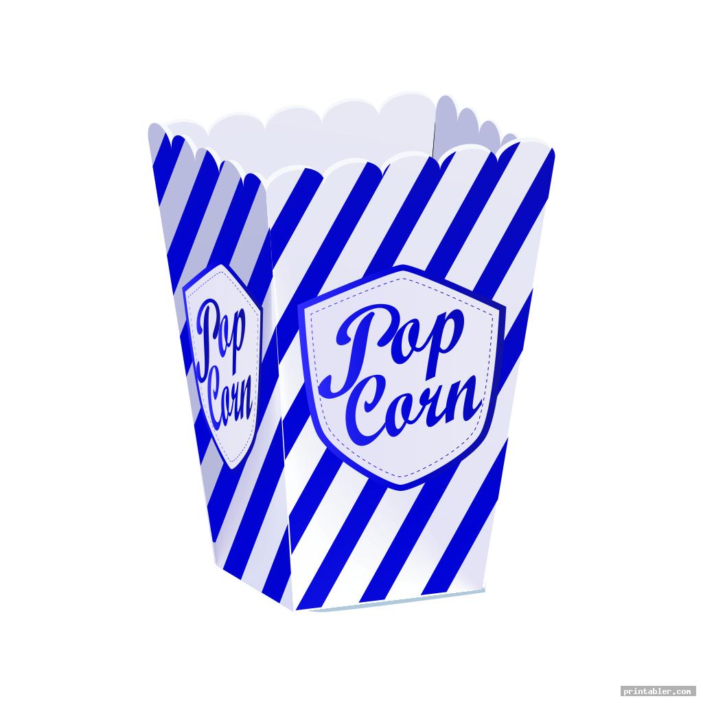 Printable Popcorn Box