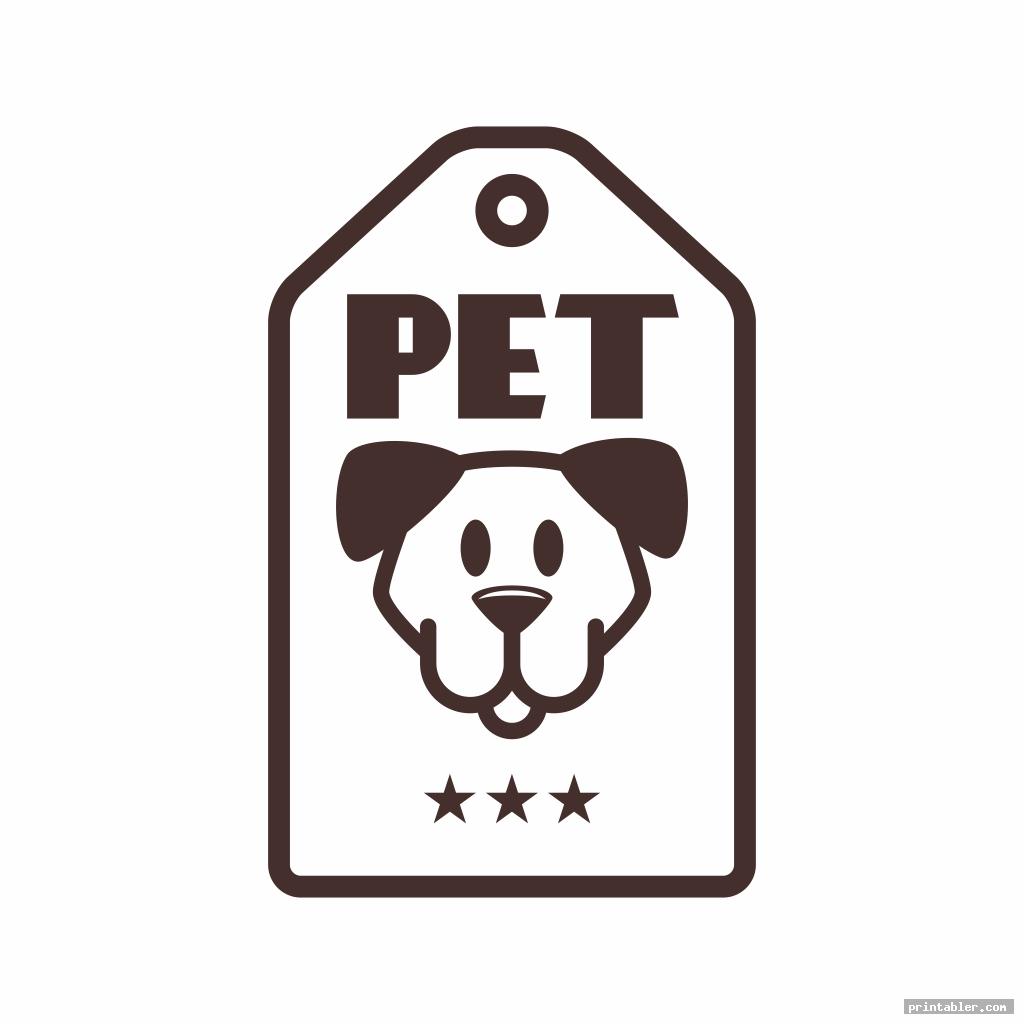 cute dog tag template printable