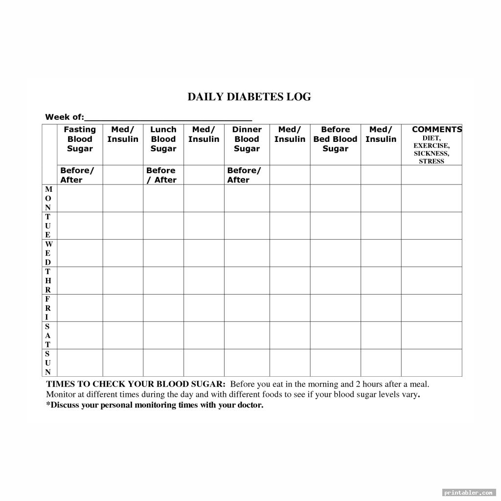 Diabetic Food Log Printable Pdf Diabetic Food Log Printable Pdf