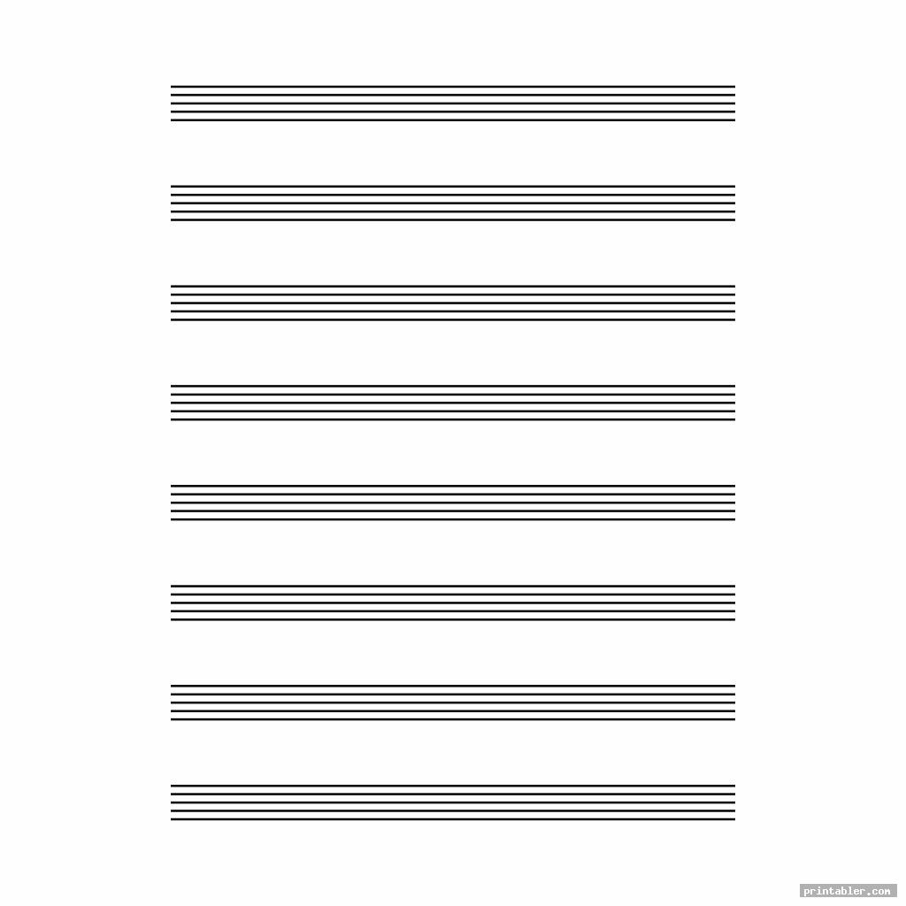 Printable Staff Paper Blank Sheet Music