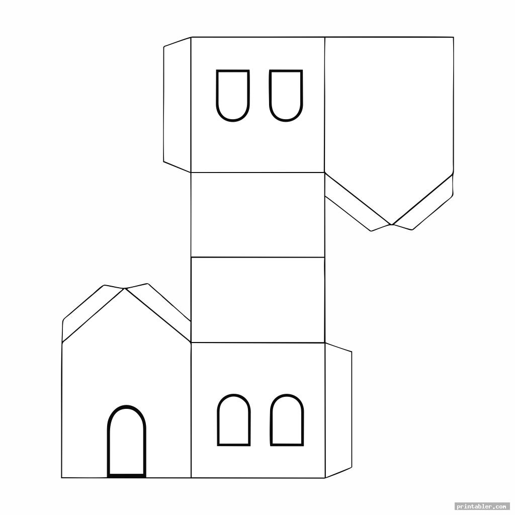 simple printable templates for putz houses patterns