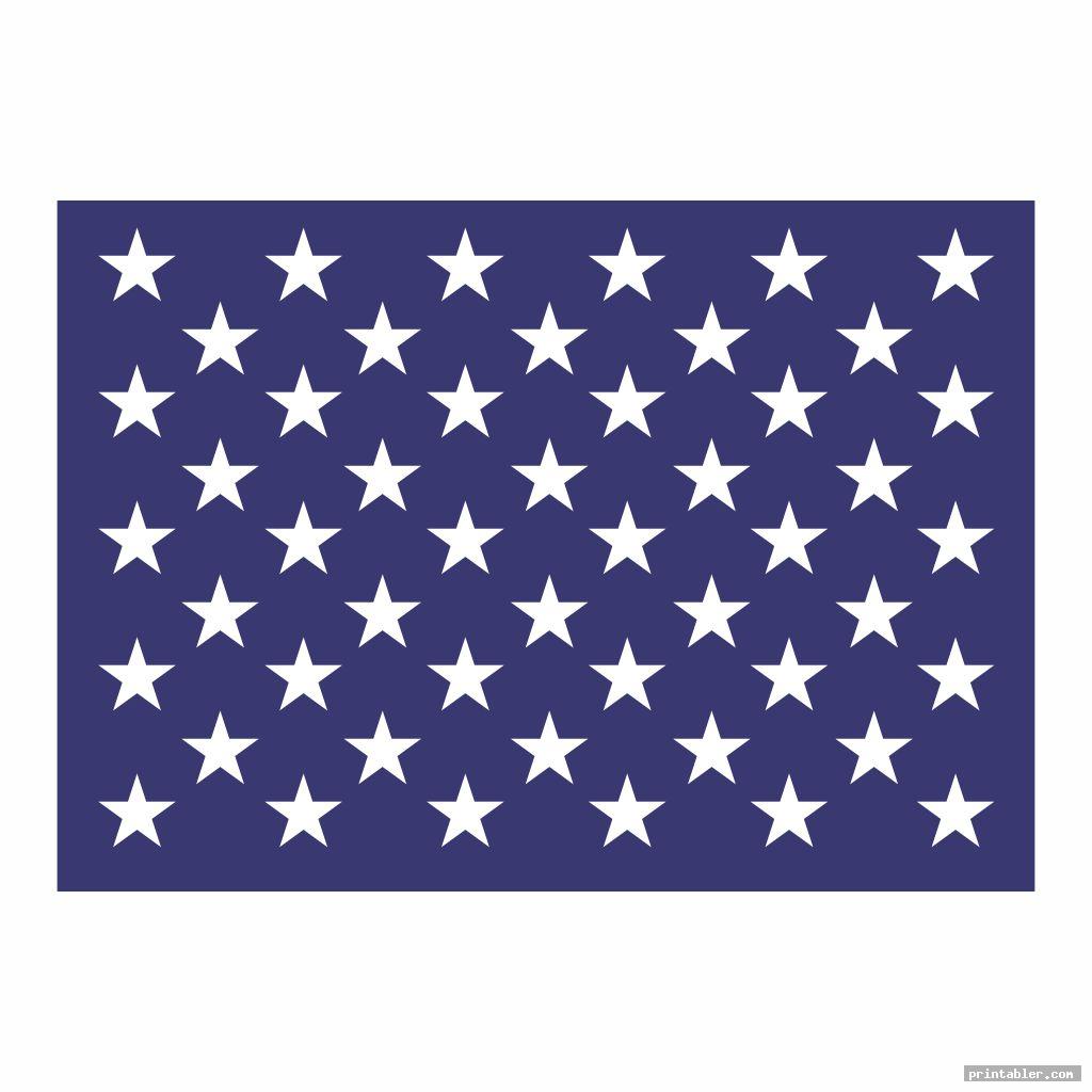 American Flag Stars Printable