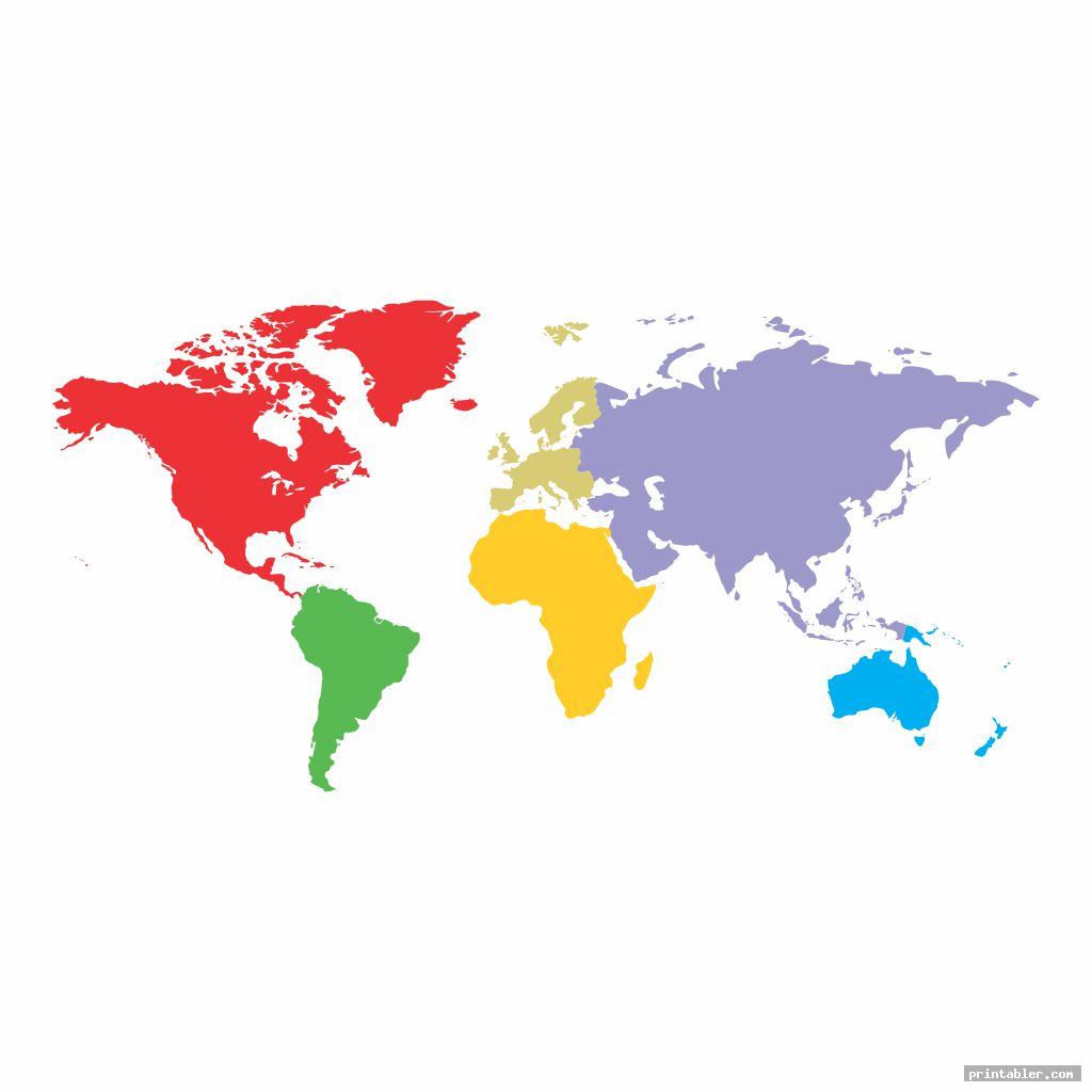 colorful blank world maps printable