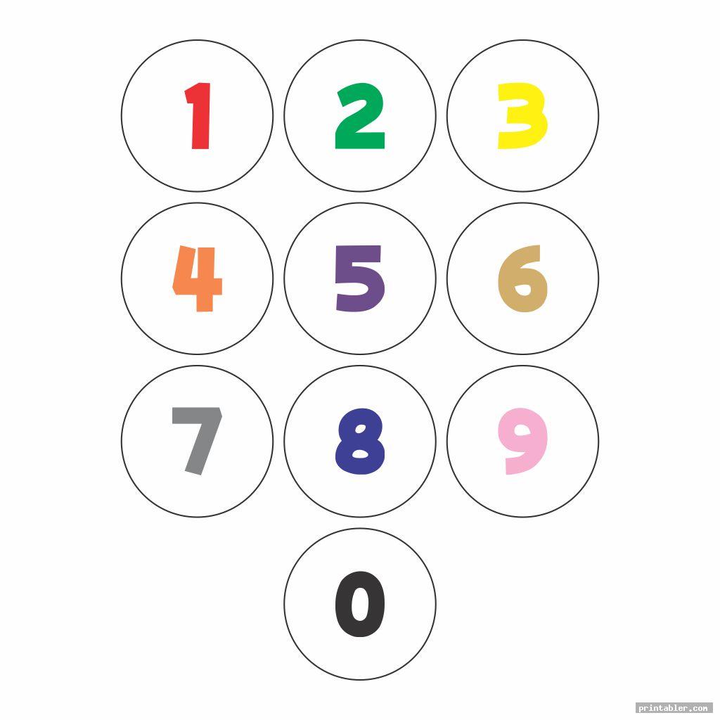 colorful large printable numbers 0 9