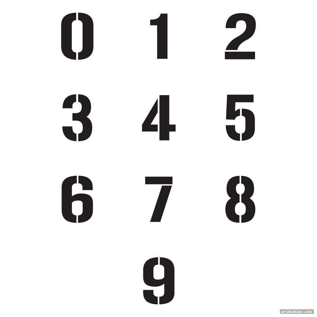 Numbers 0 9 Printable Printable World Holiday