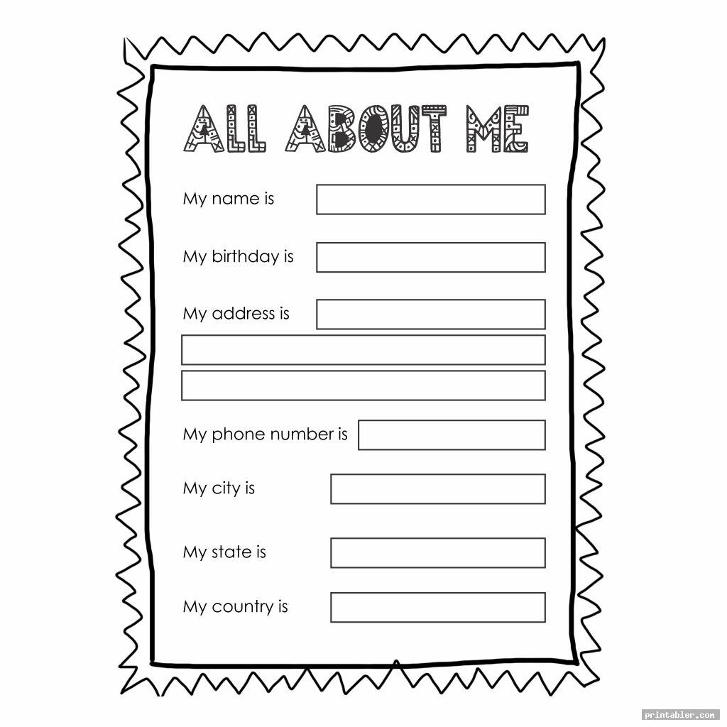cool printable all about me posters