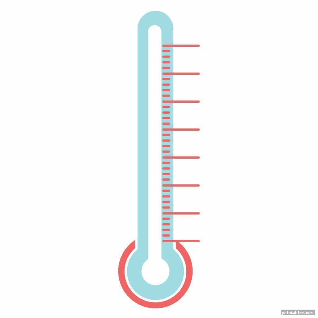 Printable Blank Thermometer