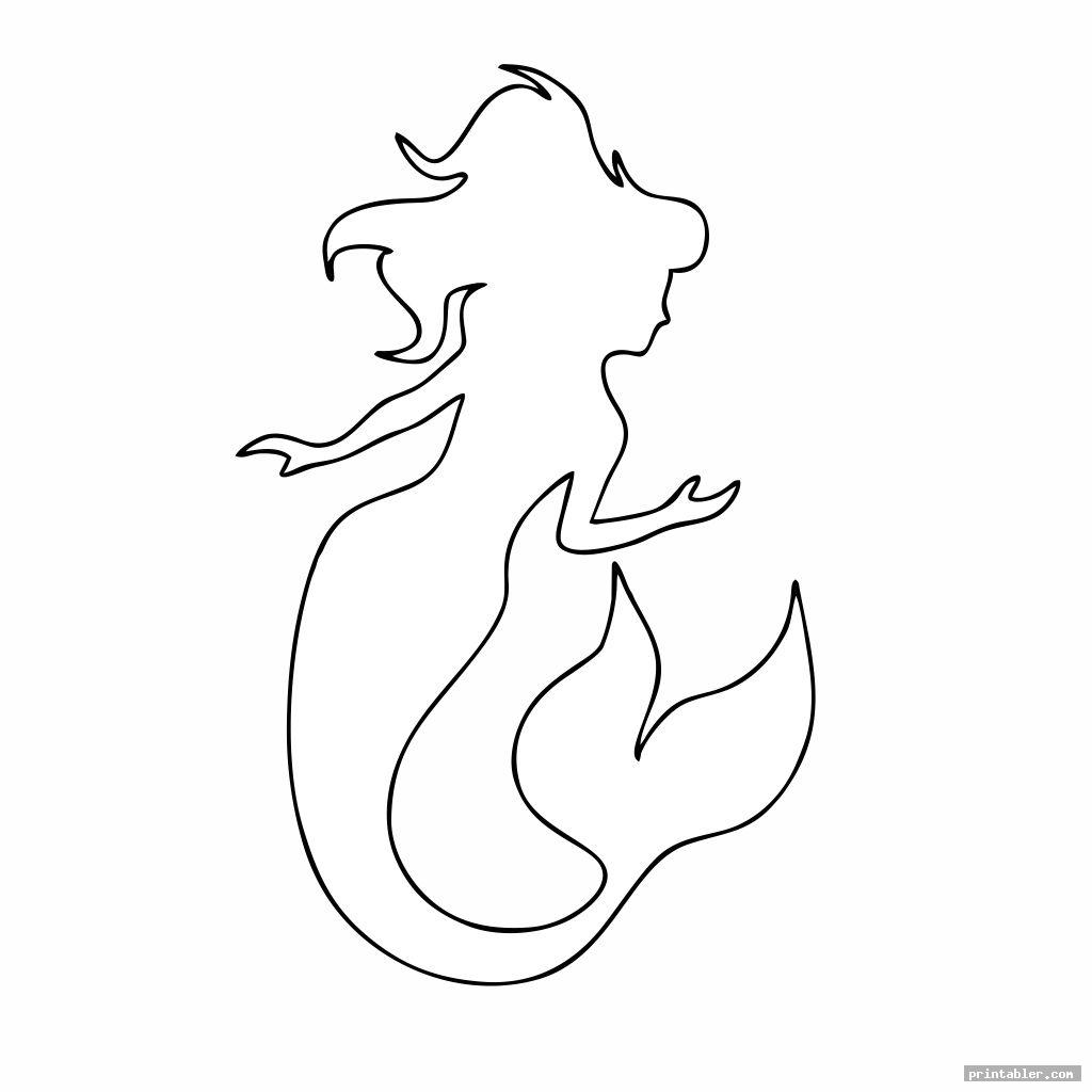 Little Mermaid Printable Stencils