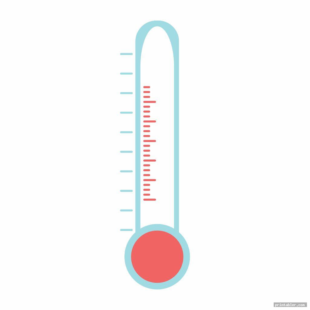 cute printable blank thermometer