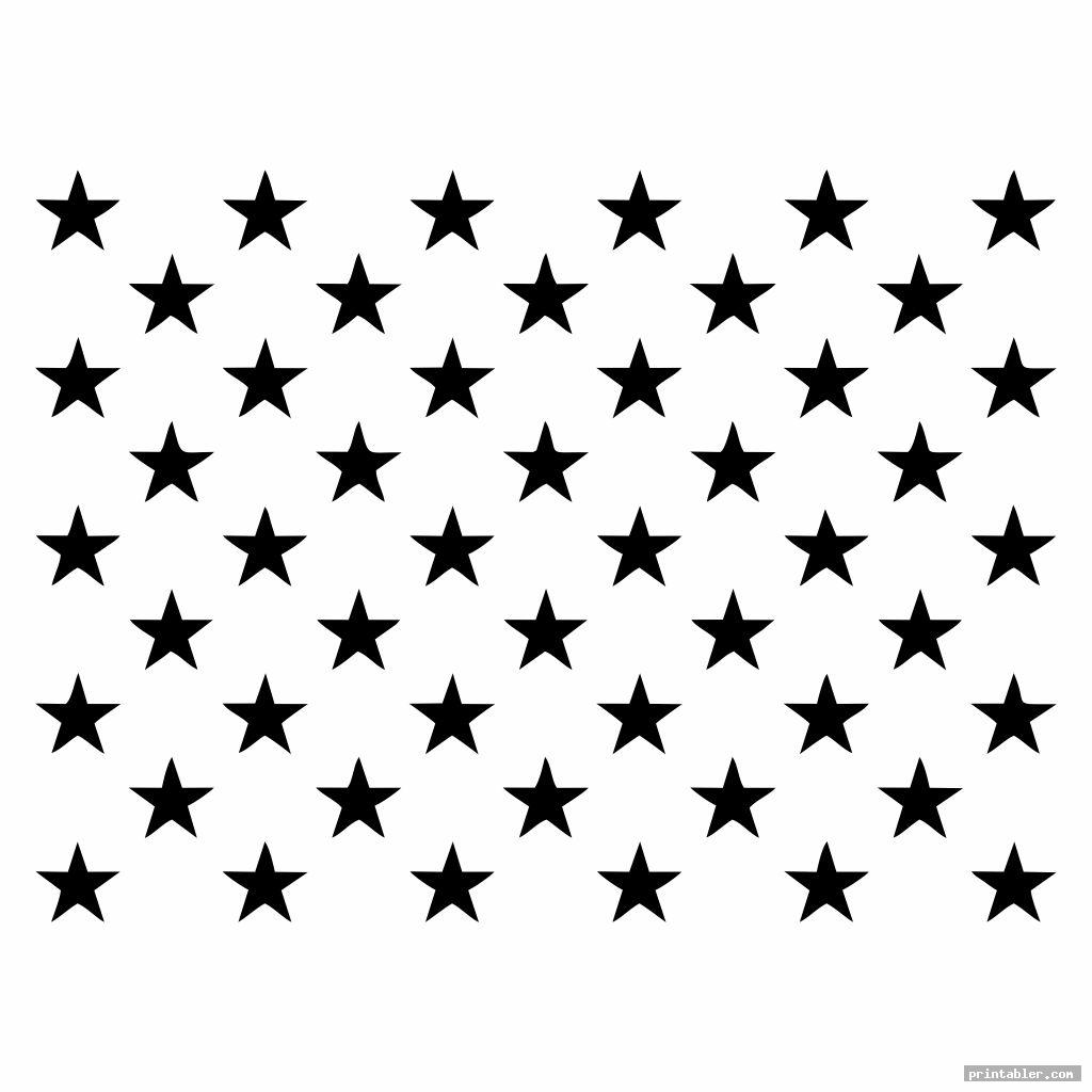 American Flag Stars Stencil Printable