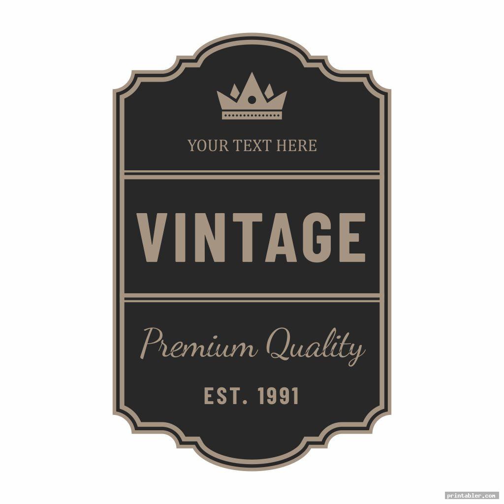 Miniature Printable Vintage Labels