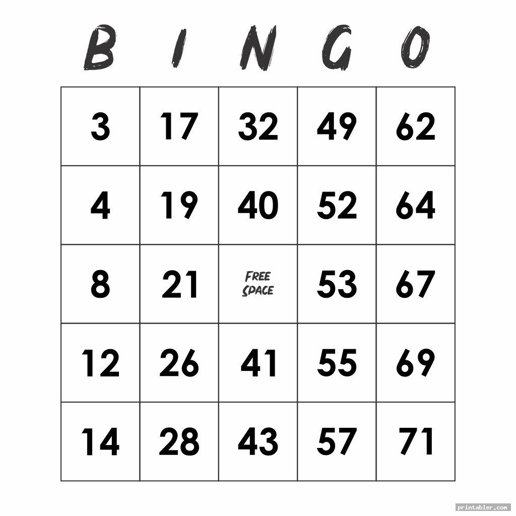 printable bingo numbers 1 75 image free