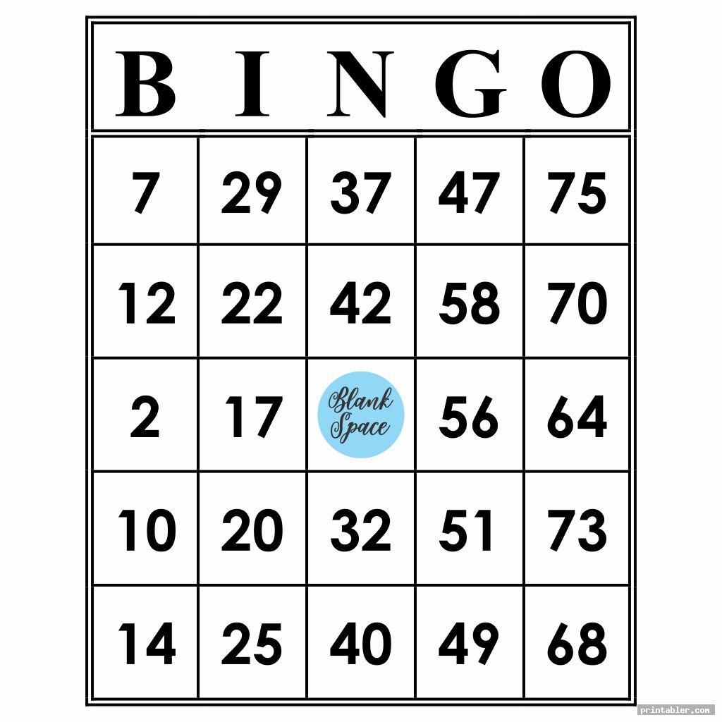 printable bingo numbers 1 75 template for use