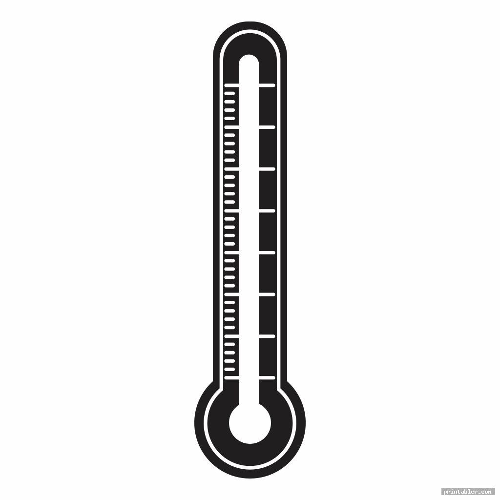 printable blank thermometer image free