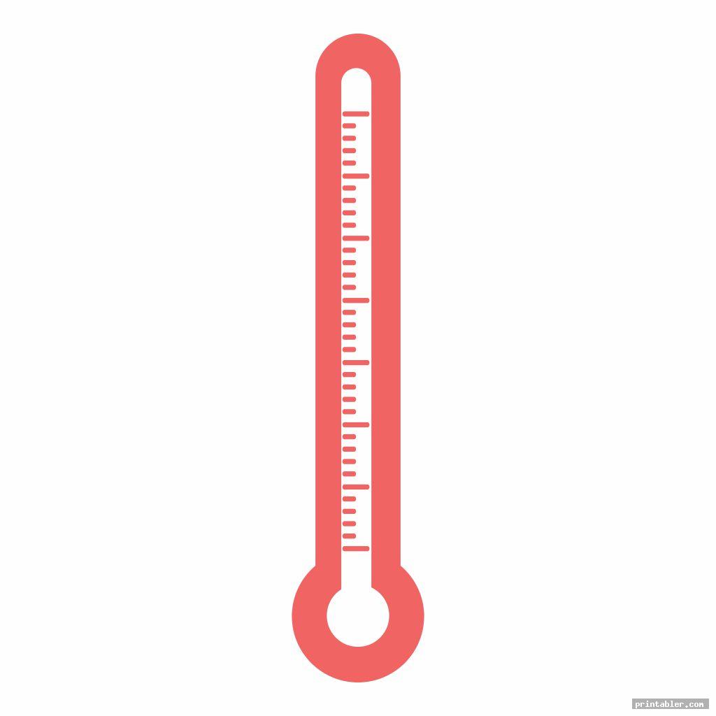 printable blank thermometer template for use
