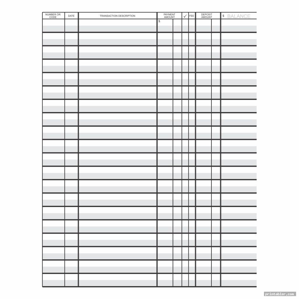 Printable PDF Check Register Gridgit