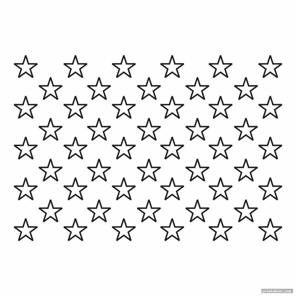 American Flag Stencil Template