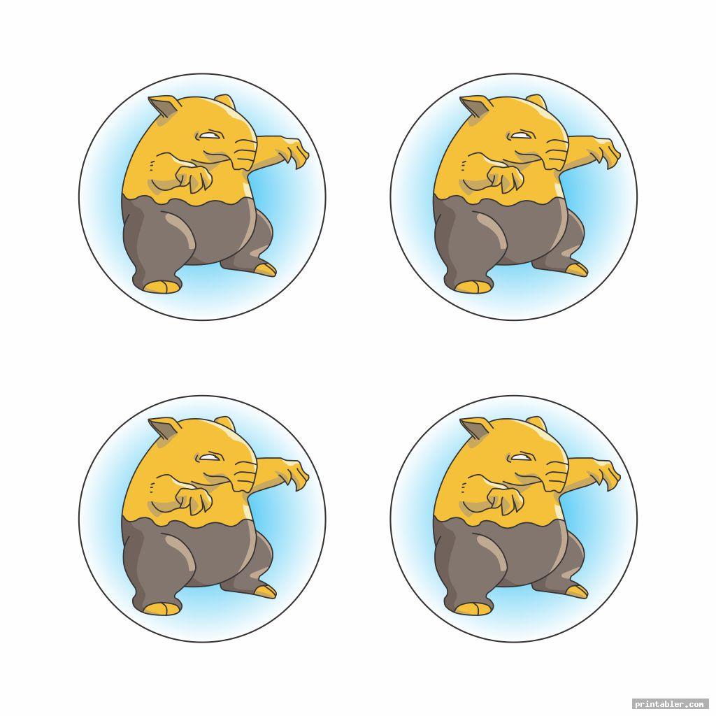 simple printable pokemon cupcake toppers