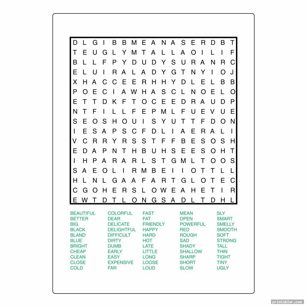100 word word searches printable image free