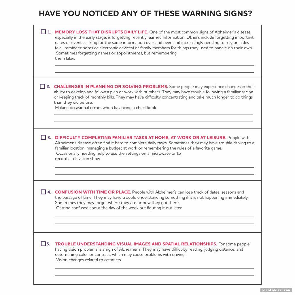 Printable Symptom Journal