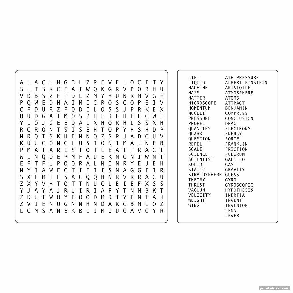 basic 100 word word searches printable