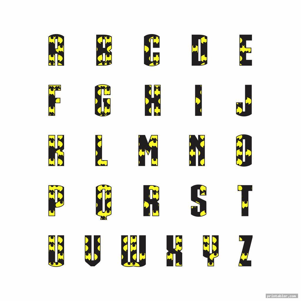 Printable Superhero Letters