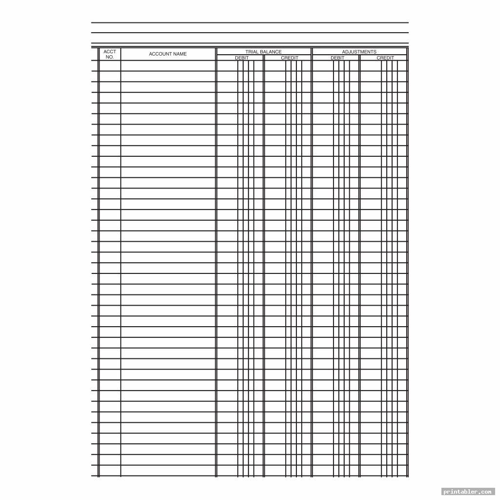 black and white printable accounting journal templates