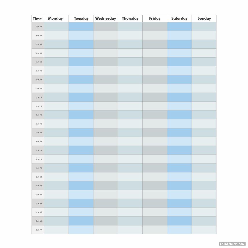 Hourly Day Planner Printable Pages - Gridgit.com