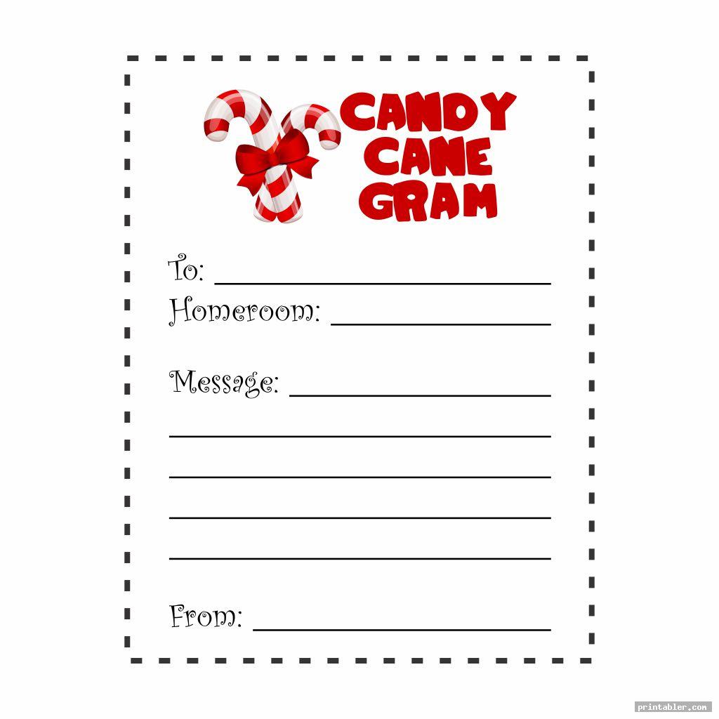 blank printable candy cane gram templates