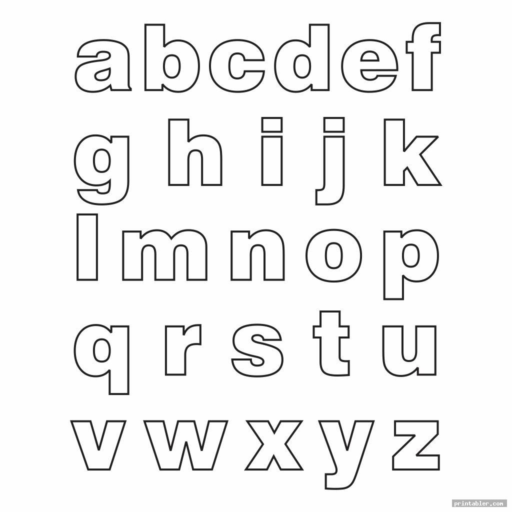 Printable Block Letters Small Medium