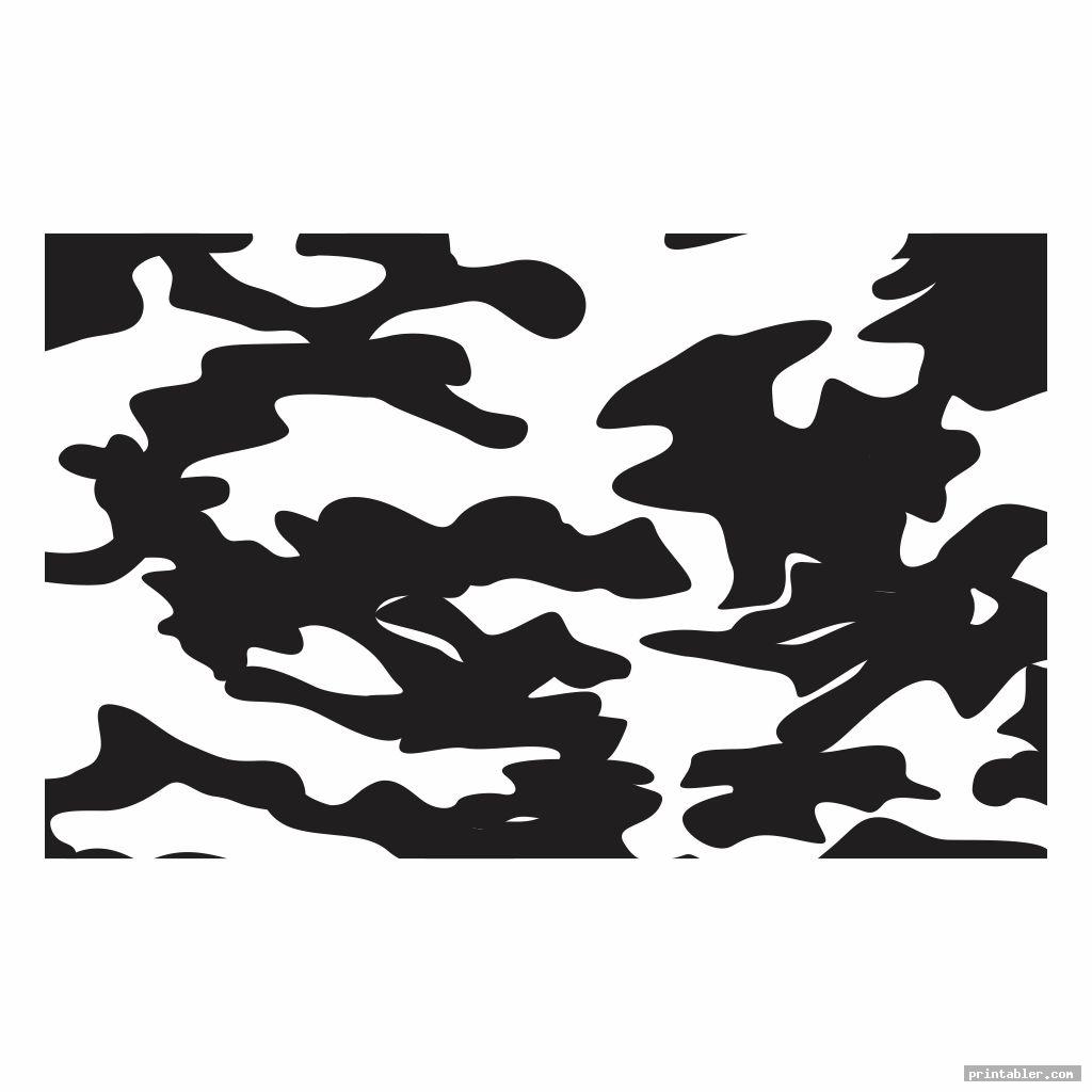 camo pattern stencils printable template for use