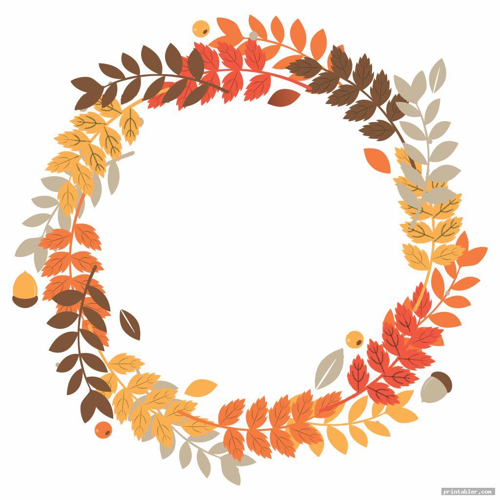 Printable Fall Border Clip Art