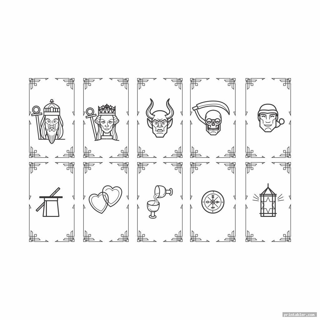 color yourself tarot cards printable image free