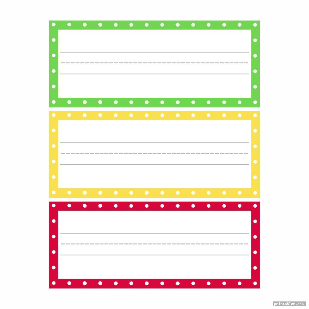 colorful polka dot labels printable name tags