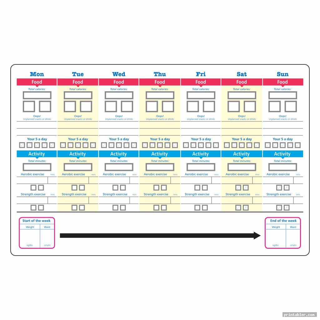 Weight Loss Journal Printable Template