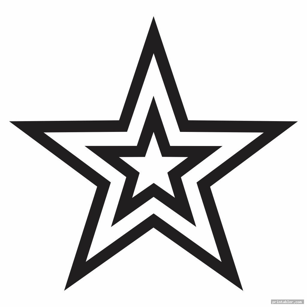 Big Star Template Printable