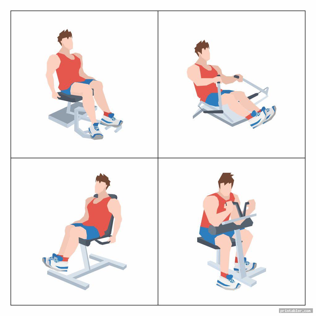 Chair Gym Exercises Printable