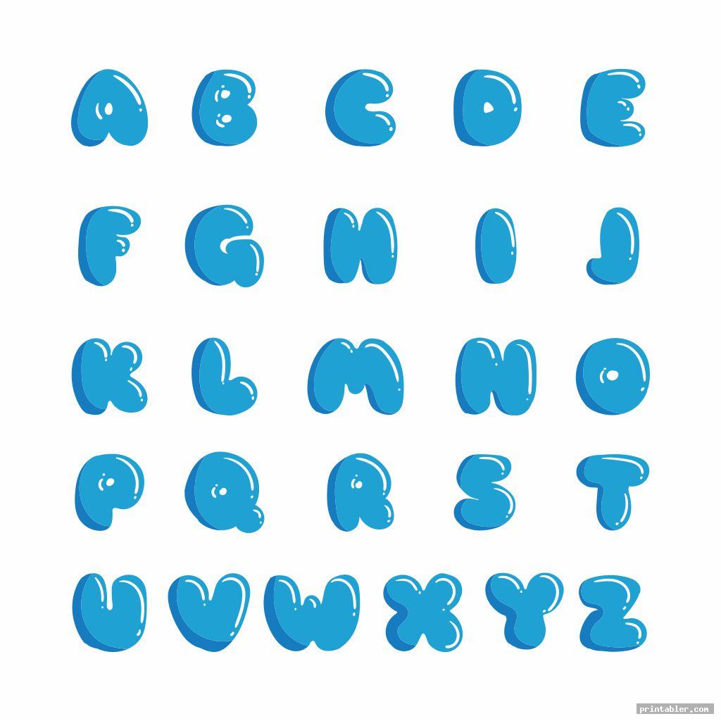 Cute Printable Bubble Letters