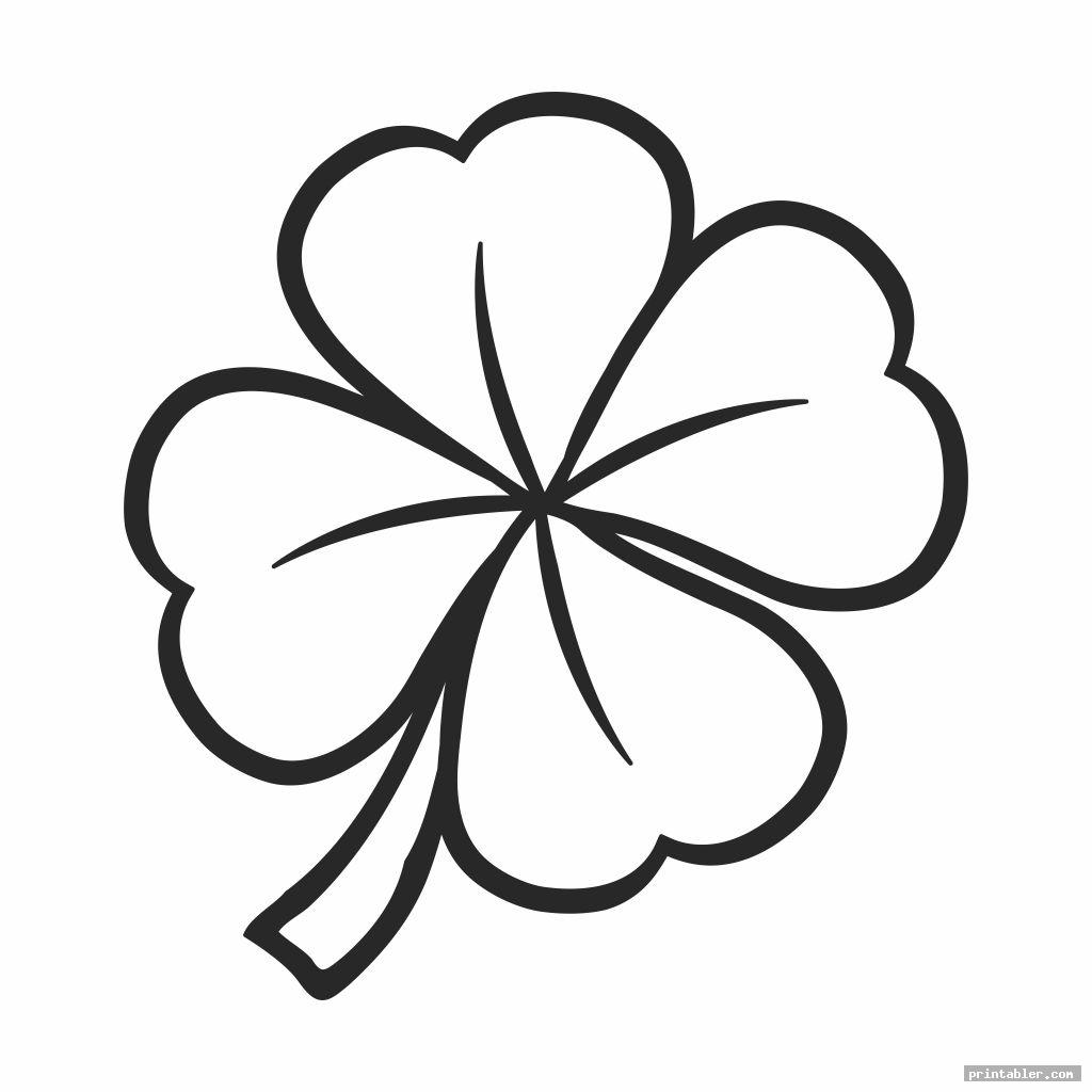  Four Leaf Shamrock Template Printable Gridgit