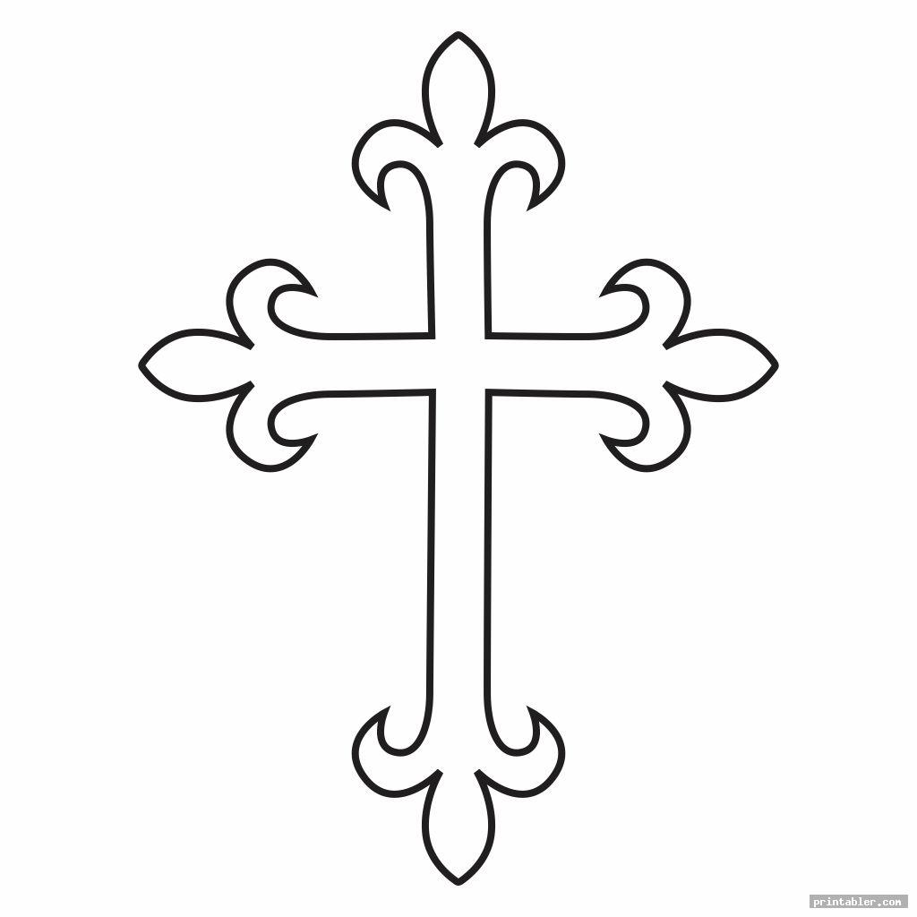 Large Printable Cross Stencil