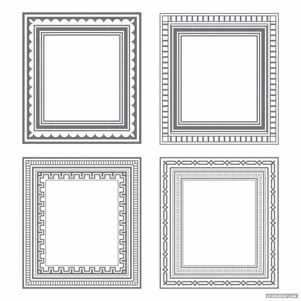 Paper Frame Template Printable