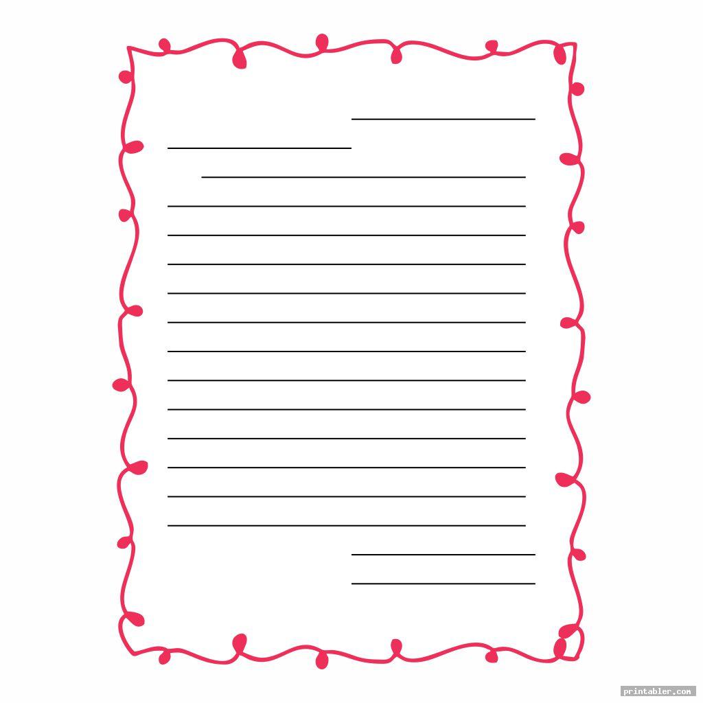 Printable Blank Template Friendly Letter