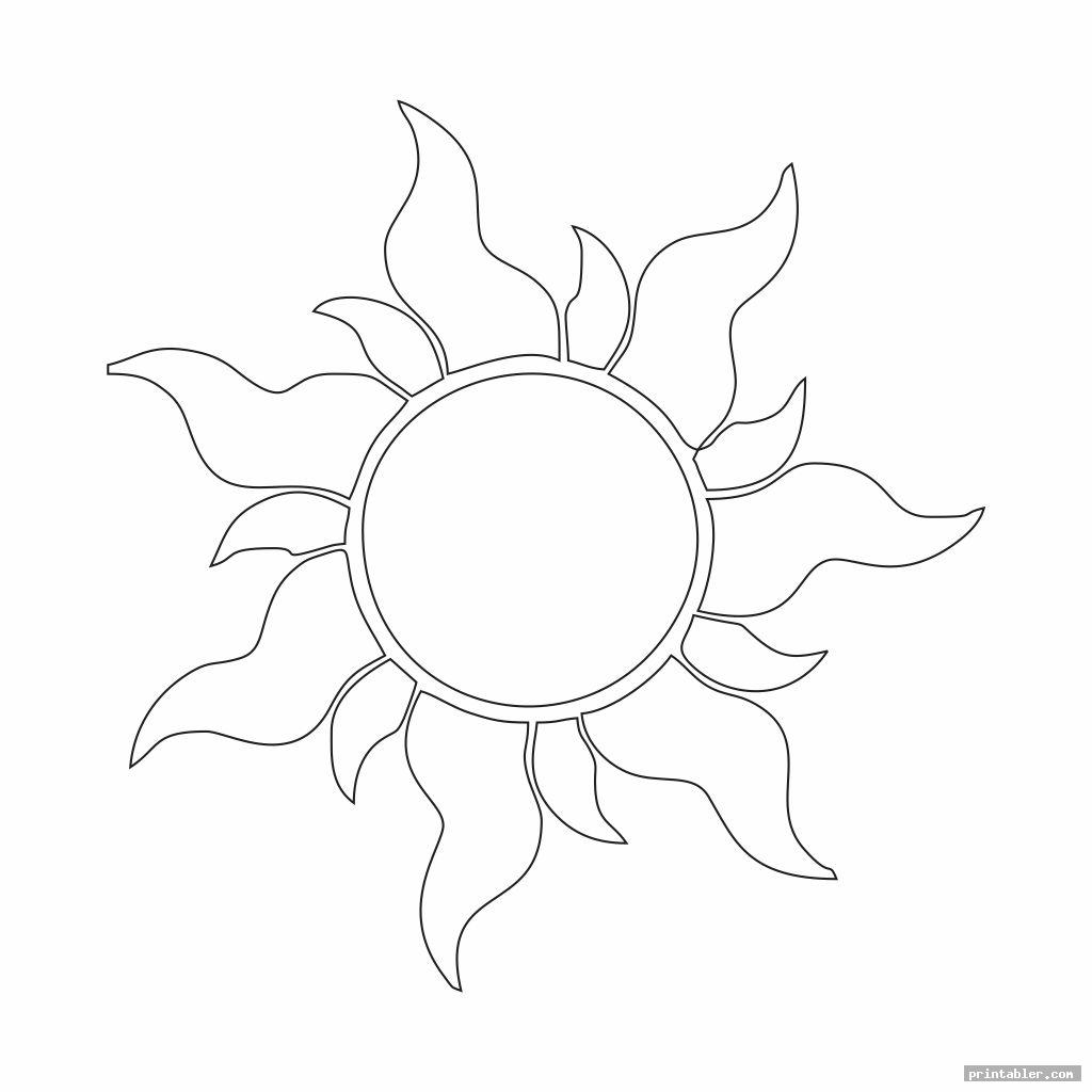 Printable Picture Of Sun