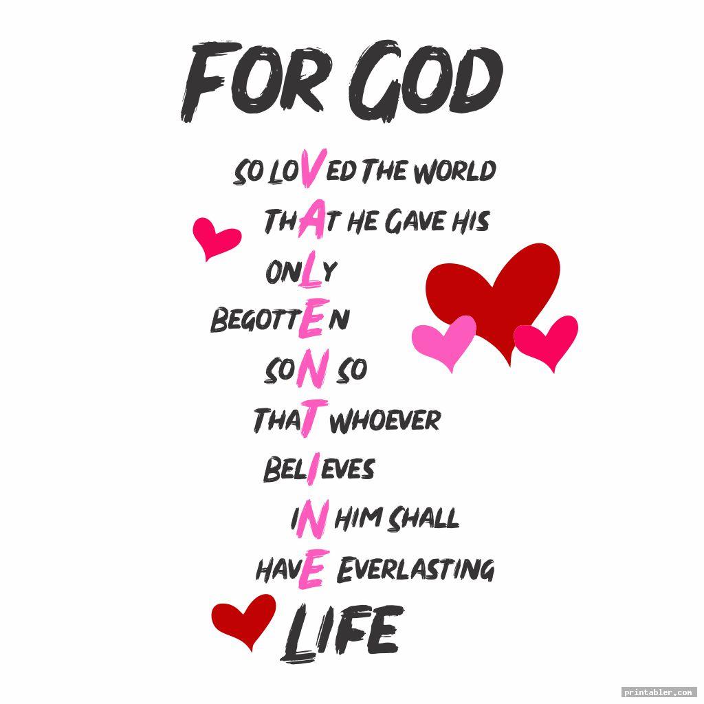 cool printable valentine from god