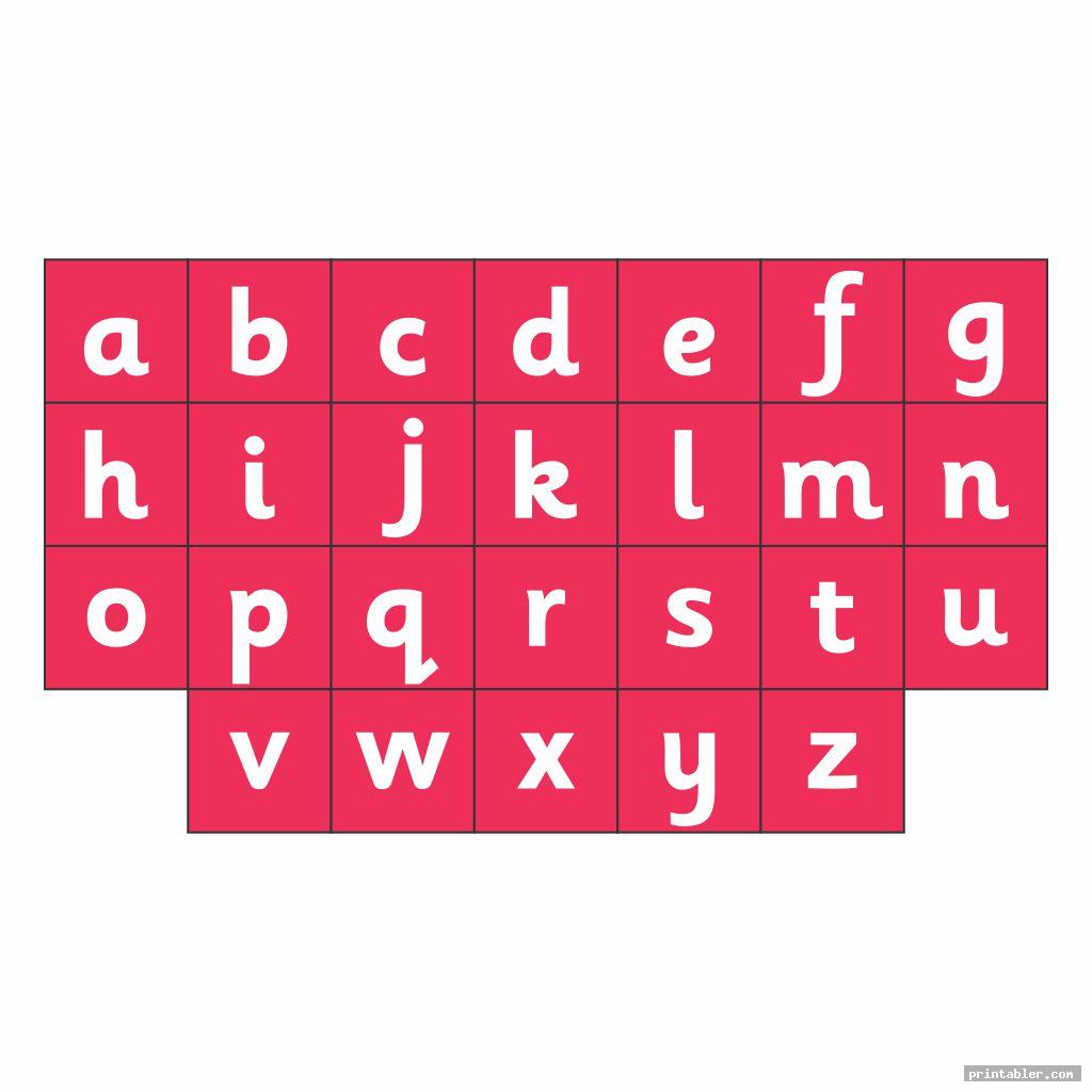 Chart Full Page Alphabet ABC Printable