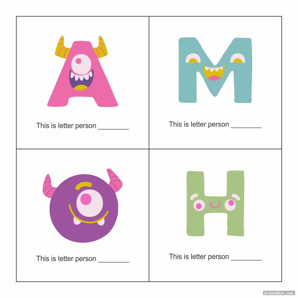 Letter People Printable Worksheets