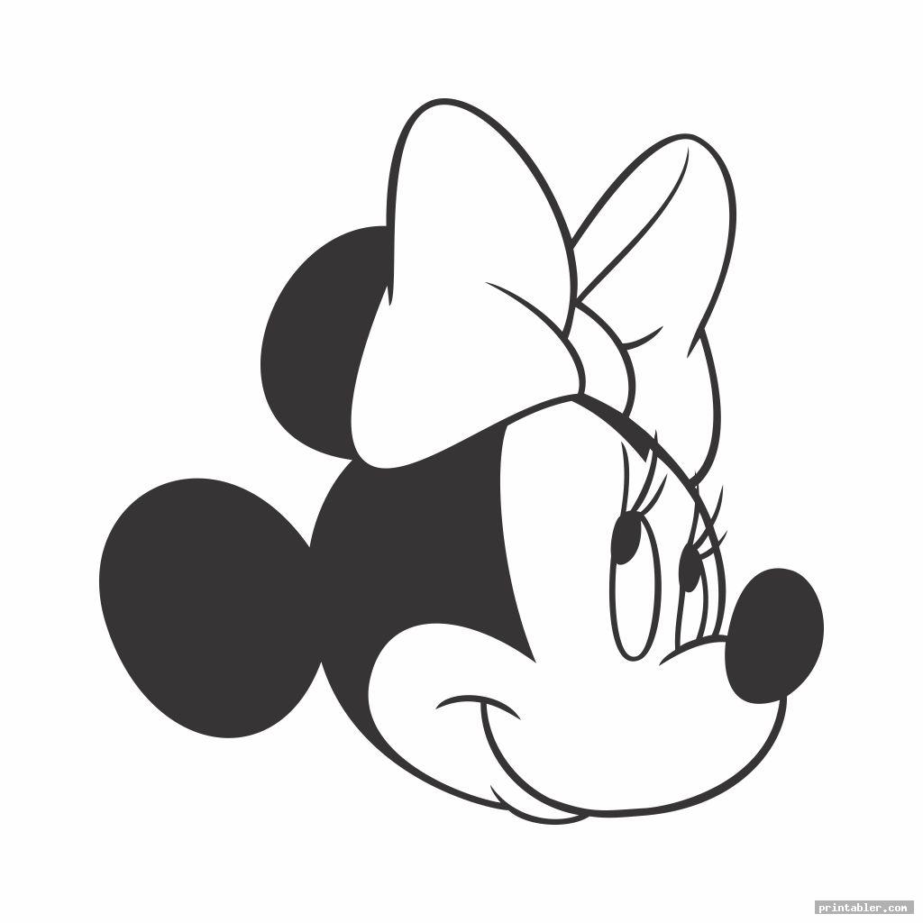 cute minnie mouse face template printable