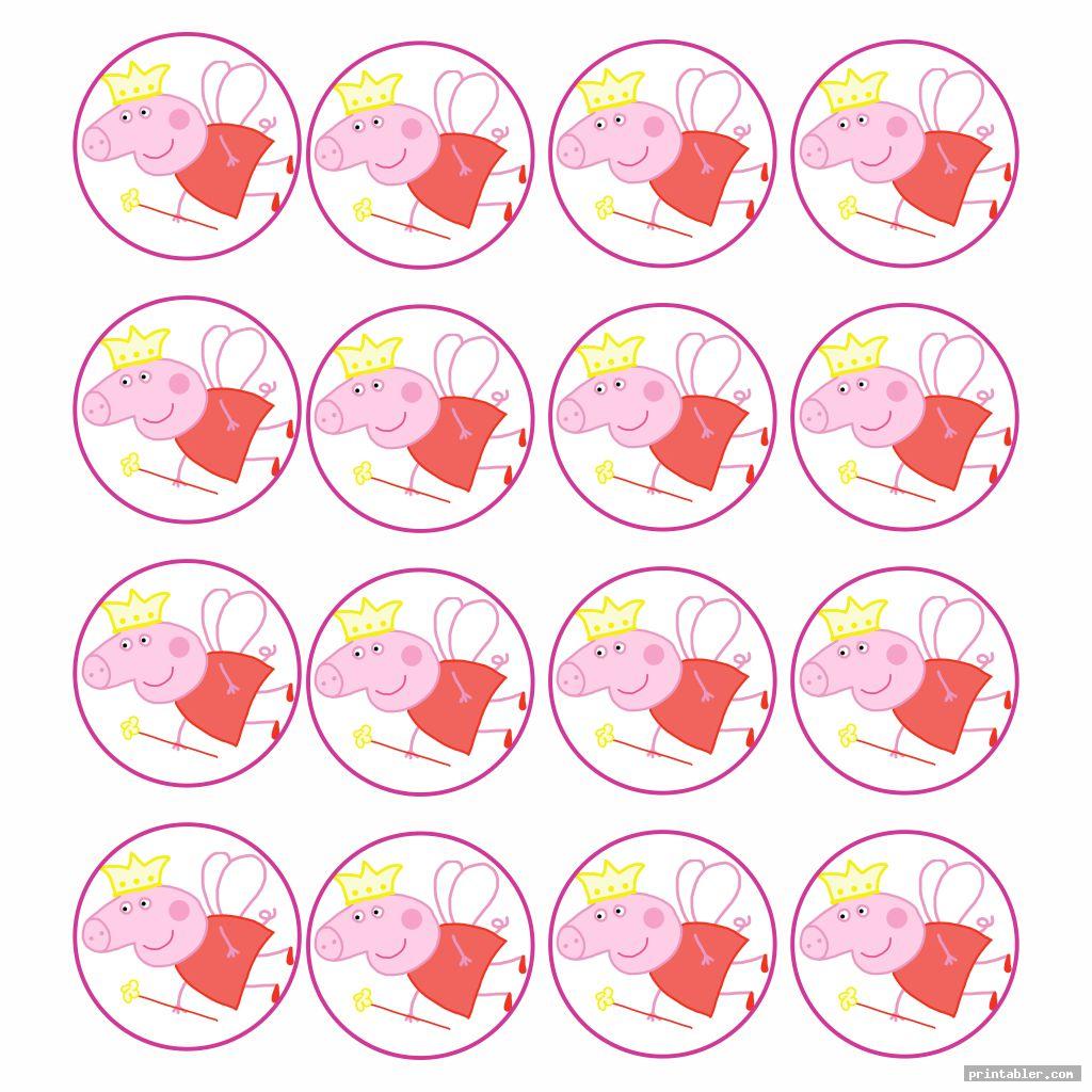 Peppa Pig Cupcake Toppers Printable